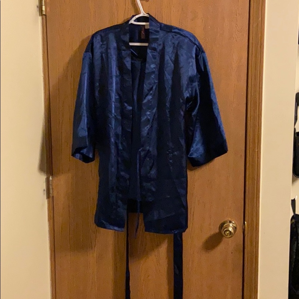 Blue robe and gown
